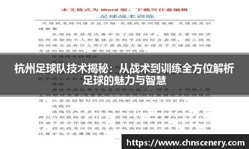 杭州足球队技术揭秘：从战术到训练全方位解析足球的魅力与智慧